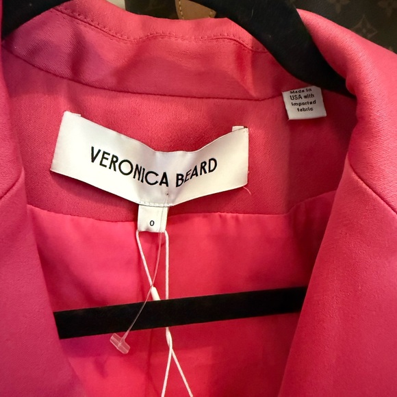 Veronica Beard Miller Dickey Blazer in color Hibiscus - Picture 12 of 16